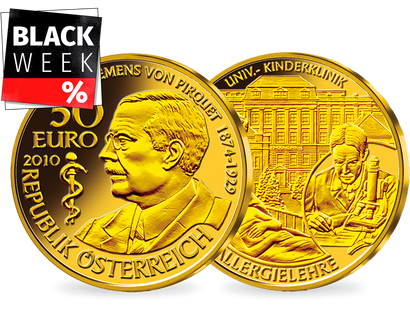 50-Euro-Goldmünze 2010 ''Clemens von Pirquet''