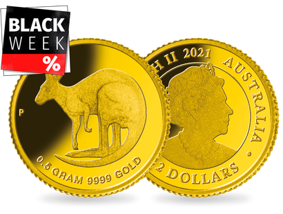Offizielle Goldmünze "Känguru" aus Australien