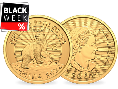 1/10 Unze Goldmünze "Majestätischer Eisbär" aus Kanada