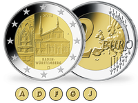5 x 2-Euro-Gedenkmünze 2013 