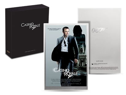 Offizielles Filmplakat als Silbernote "James Bond - Casino Royale"!