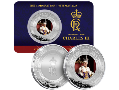 Gedenkausgabe "König Charles III. - Krönungs-Porträt" - Silber-Edition
