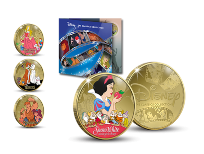 „Disney Classics“ – die offizielle Edition vergoldeter Lizenzprägungen