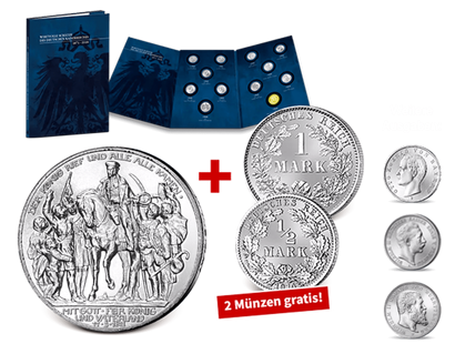 Die wichtigsten Silbermünzen des Deutschen Kaiserreichs