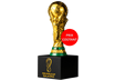 80€ de réduction ! Réplique 3D d'1 once en argent pur & dorée à l'or pur «Trophée », Qatar 2022™ 