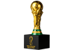 Réplique 3D d'1 once en argent pur & dorée à l'or pur «Trophée », Qatar 2022™