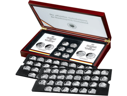 Die offiziellen deutschen 10-Euro-Münzen aus Sterling-Silber - komplett!