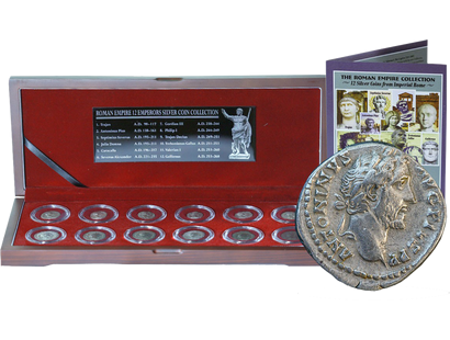 12 Kaiser des Römischen Reiches − 12er-Set Rom, Silber 2.-3.Jhd.