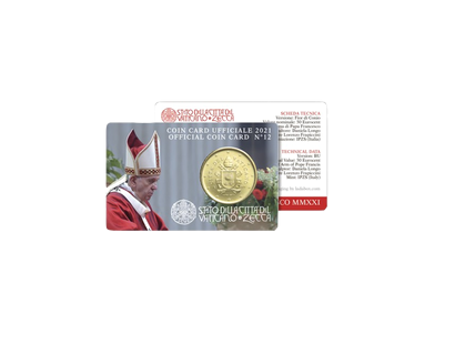 Vatikan 2021: Die offizielle 50 Cent-Coincard Nr. 12