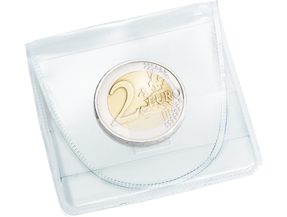 100er Pack Münztaschen für alle Münzen bis Ø 46 mm 