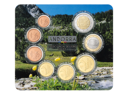 Der offizielle Kursmünzensatz "Andorra 2022"