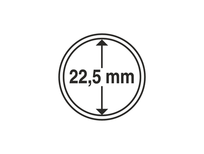 Münzkapseln GRIPS 22,5 mm, 10er Pack