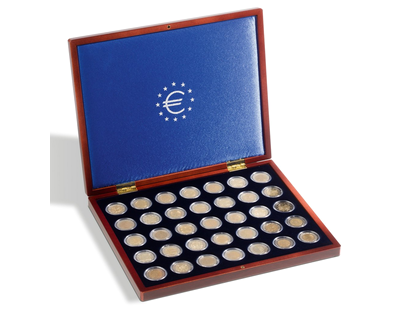 Münzkassette VOLTERRA UNO de Luxe, für 35 Münzen in Kapseln bis 26 mm Ø