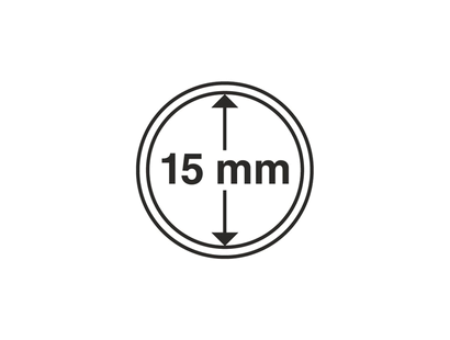 Münzkapseln GRIPS 15 mm, 10er Pack