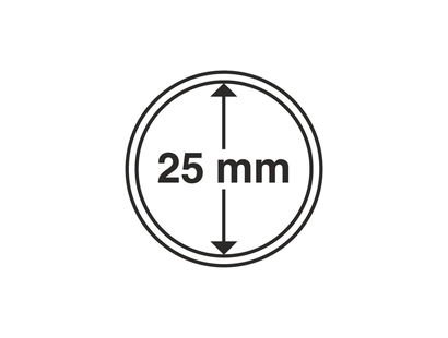 Münzkapseln GRIPS 25 mm, 10er Pack