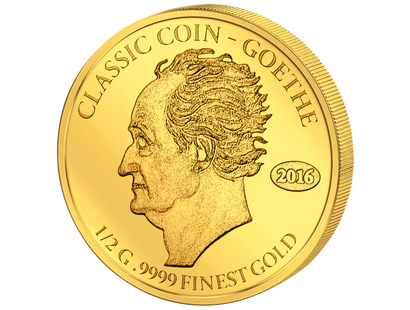 Monnaie en or le plus pur «Goethe» 