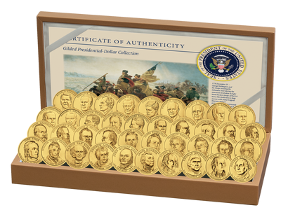 Le coffret des présidents - tous les présidents américains sur des monnaies 1 Dollars 2020