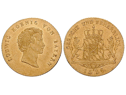 Gold von Münchens Baumeister − Bayern, Ludwig I. Dukat 1827-1835
