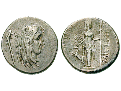 Caesar erobert Gallien − Römische Republik, Denar 49 v.Chr.