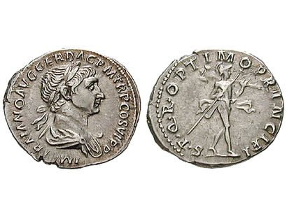 Traian - der beste Herrscher Roms − Rom, Traianus Denar 98-117