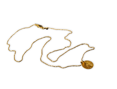 Découvrez ce splendide pendentif doré à l'or pur & inscrusté de diamant «Eternity»