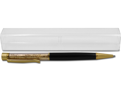 Eleganter Kugelschreiber mit edler Goldfolien-Imitation
