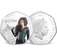 Bild: Monnaie heptagonale colorisée & argentée à l’argent pur «Harry Potter - Bellatrix»