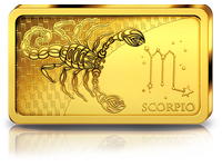 Münz-Goldbarren-Sternzeichen Skorpion