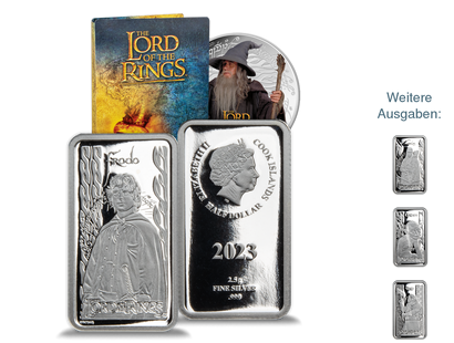 Collection de monnaie lingot en argent pur « Lord of the ring » - Lancement : "Frodo" !
