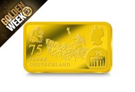 Die Goldbarren-Jubiläumsedition „75 Jahre Deutschland“