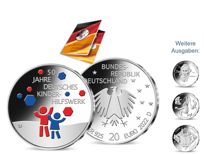 Jetzt zum 1:1 Tauschpreis sichern: offizielle deutsche Euro-Silber-Gedenkmünzen ab 2022