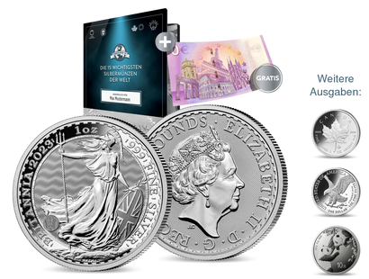 Fabulous 15 - 2023: Die 15 wichtigsten Silbermünzen - Start: "Britannia"