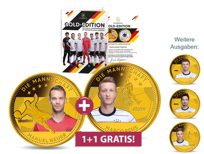 „Die Mannschaft“ – die Gold-Edition der offiziellen DFB-Lizenzprägungen