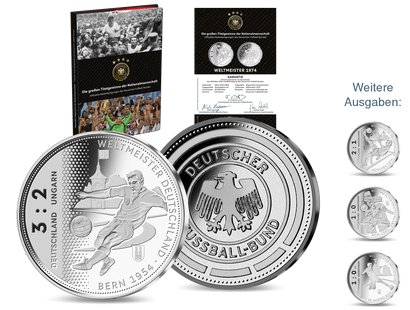 Die offizielle Silberkollektion zu Ehren der deutschen Titelgewinne