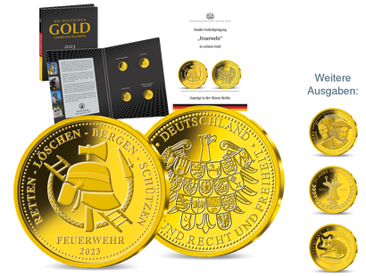 Die Kollektion der wichtigsten Goldausgaben 2023 aus der Münze Berlin