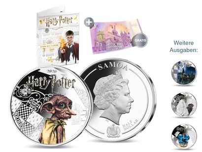 Die offiziellen Gedenkmünzen zu "Harry Potter"!
