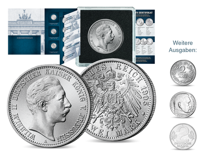 Jubiläums-Kollektion 150 Jahre Deutsche Mark | Deutsche 2-Mark-Münzen