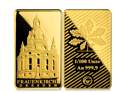 Goldbarren Frauenkirche Dresden
