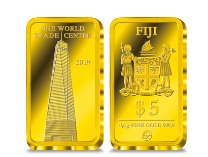 Monnaie-lingot en or le plus pur «One World Trade Center»