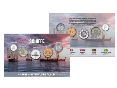 Die Fünf "Schiffe" - 1 Thema 5 Münzen