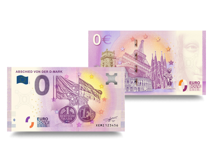 Der 0-Euro-Souvenirschein "Abschied von der D-Mark"