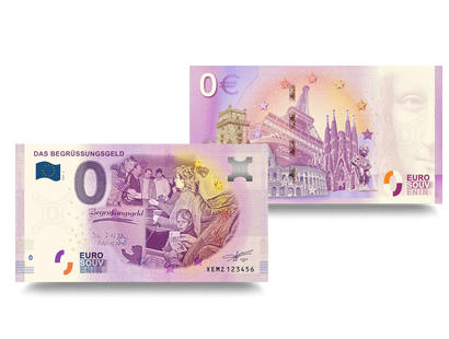 Der 0-Euro-Souvenirschein "Das Begrüßungsgeld"					
