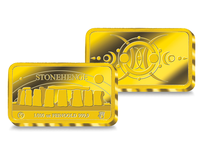 Mysterien der Weltgeschichte – Gold-Gedenkbarren "Stonehenge"