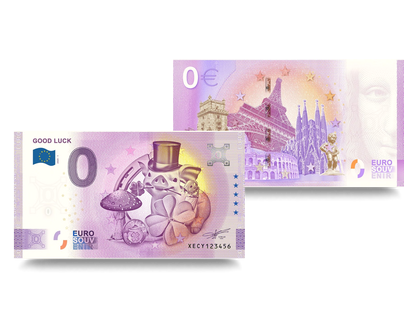 0-Euro-Banknote "Viel Glück"
