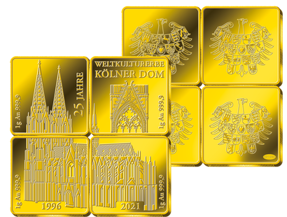 Goldbarren-Satz Kölner Dom
