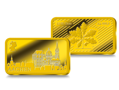 Goldbarren "Aachener Dom"