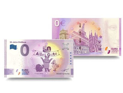 0-Euro-Banknote "50 Jahre DieMaus"