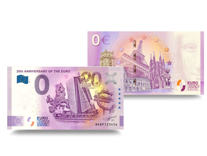 Billet Souvenir 0 Euros «20ème anniversaire de l'Euro»