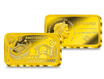 Monnaie-lingot officielle en or le plus pur « Amsterdam » : UEFA 2020