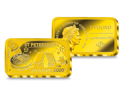 Monnaie-lingot officielle en or le plus pur « Saint-Pétersbourg » : UEFA 2020